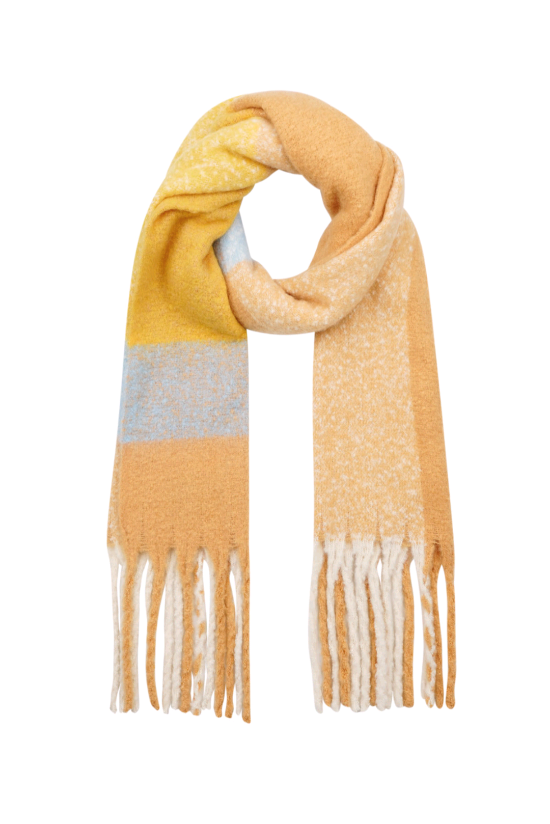 Winter scarf blue/yellow