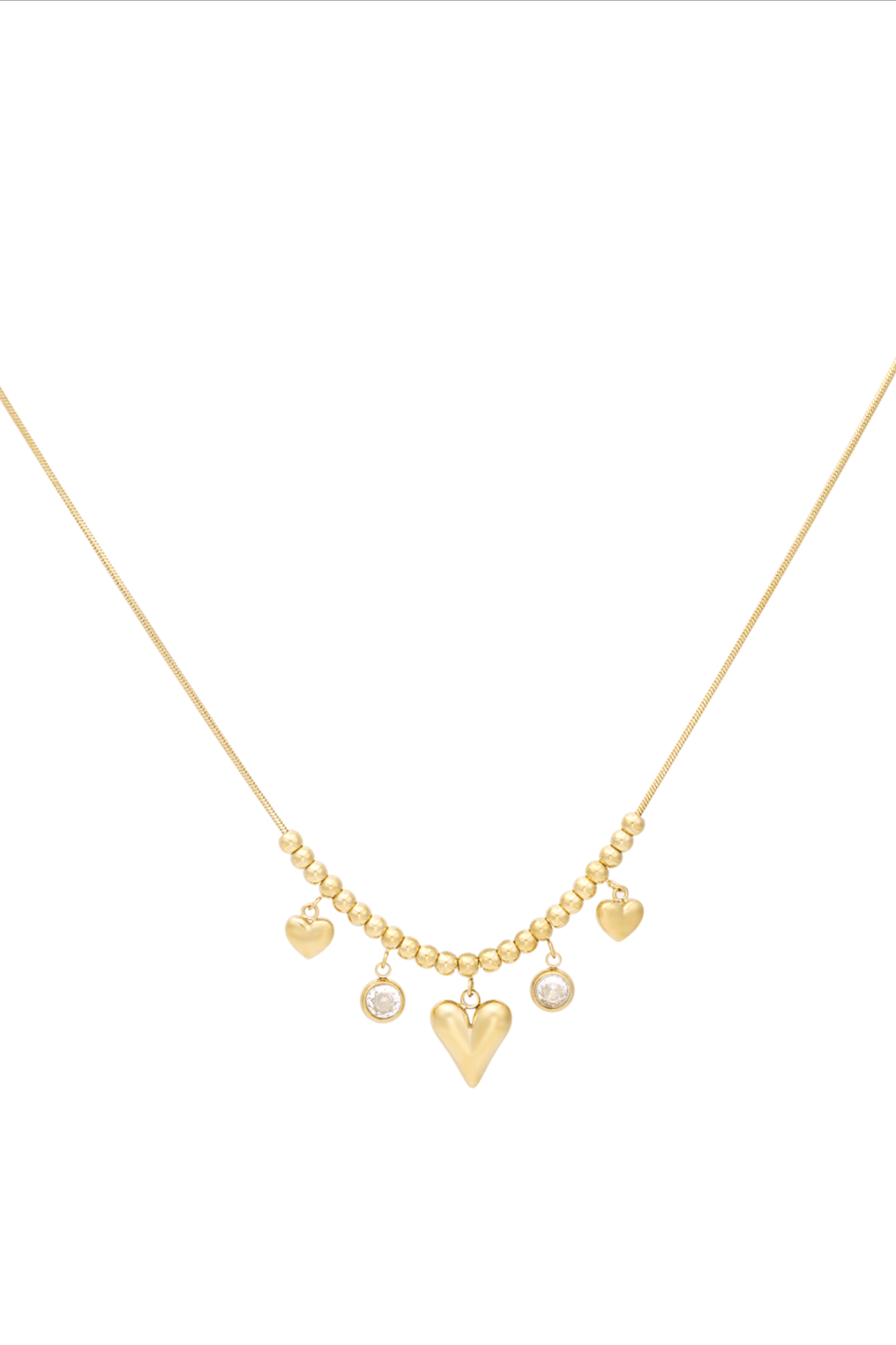 Gleaming heart ketting
