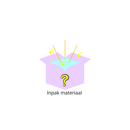 Mystery box inpak materiaal