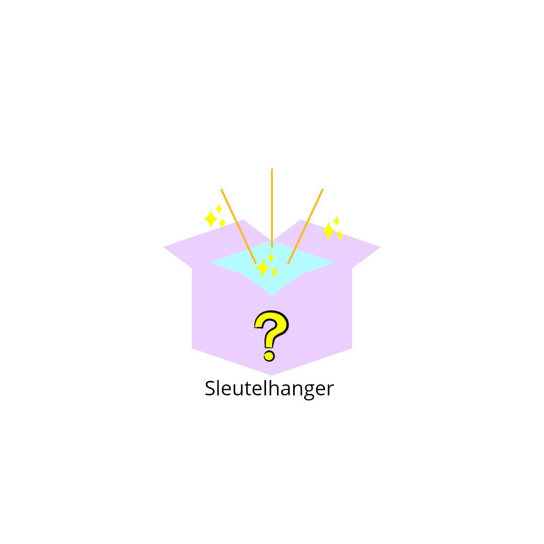 Mystery box sleutelhanger