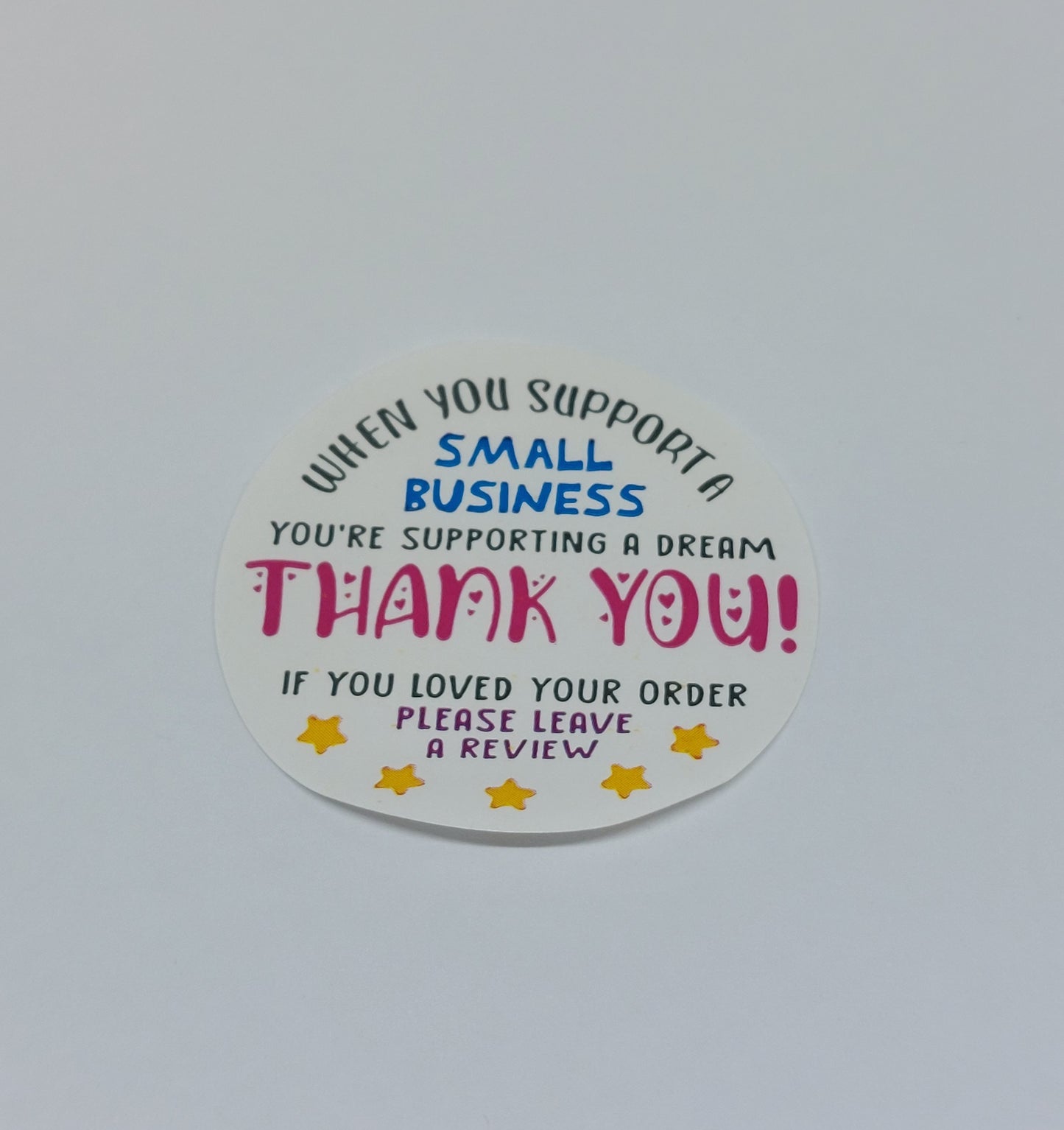 Thankyou small business