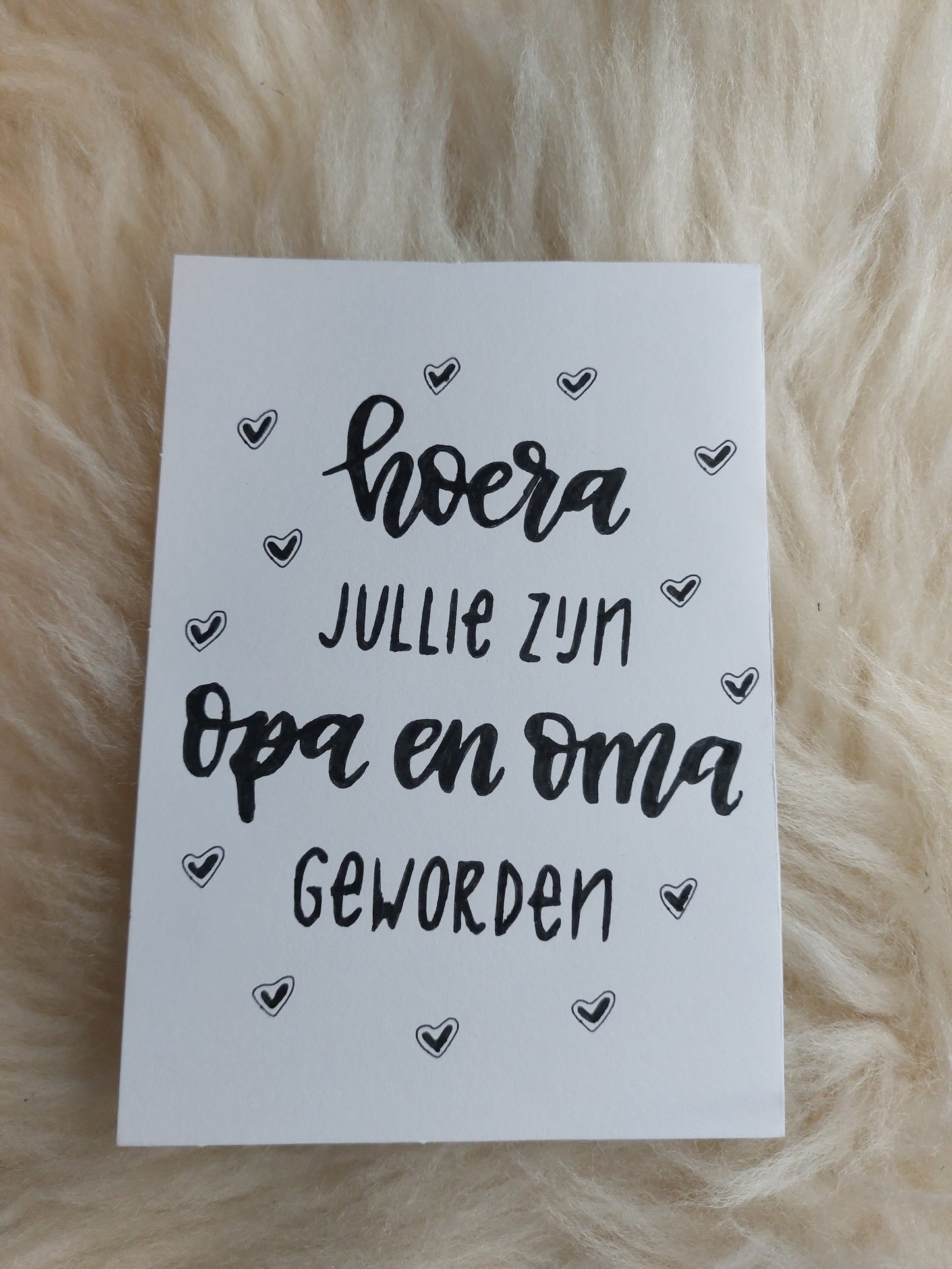 Hoera jullie zijn opa en oma geworden