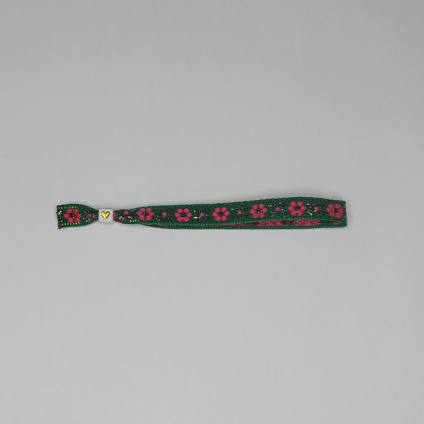 Groen flower lintbandje