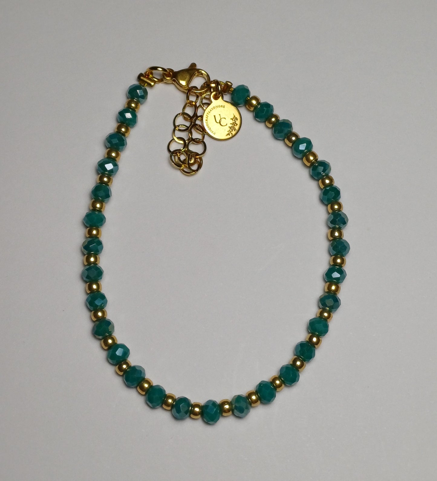 Green diamond armband