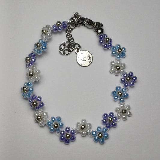 Purple flower armband