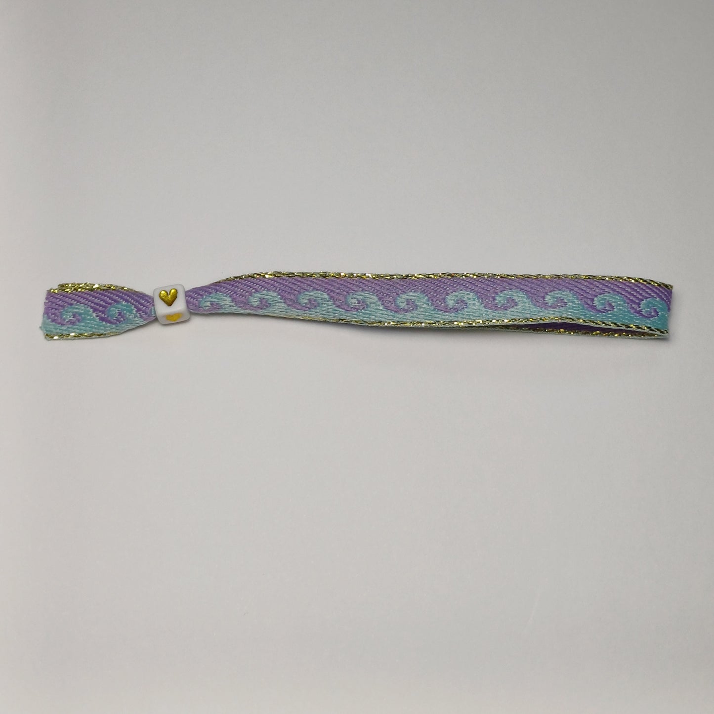 Blue/purple wave ribbon strap