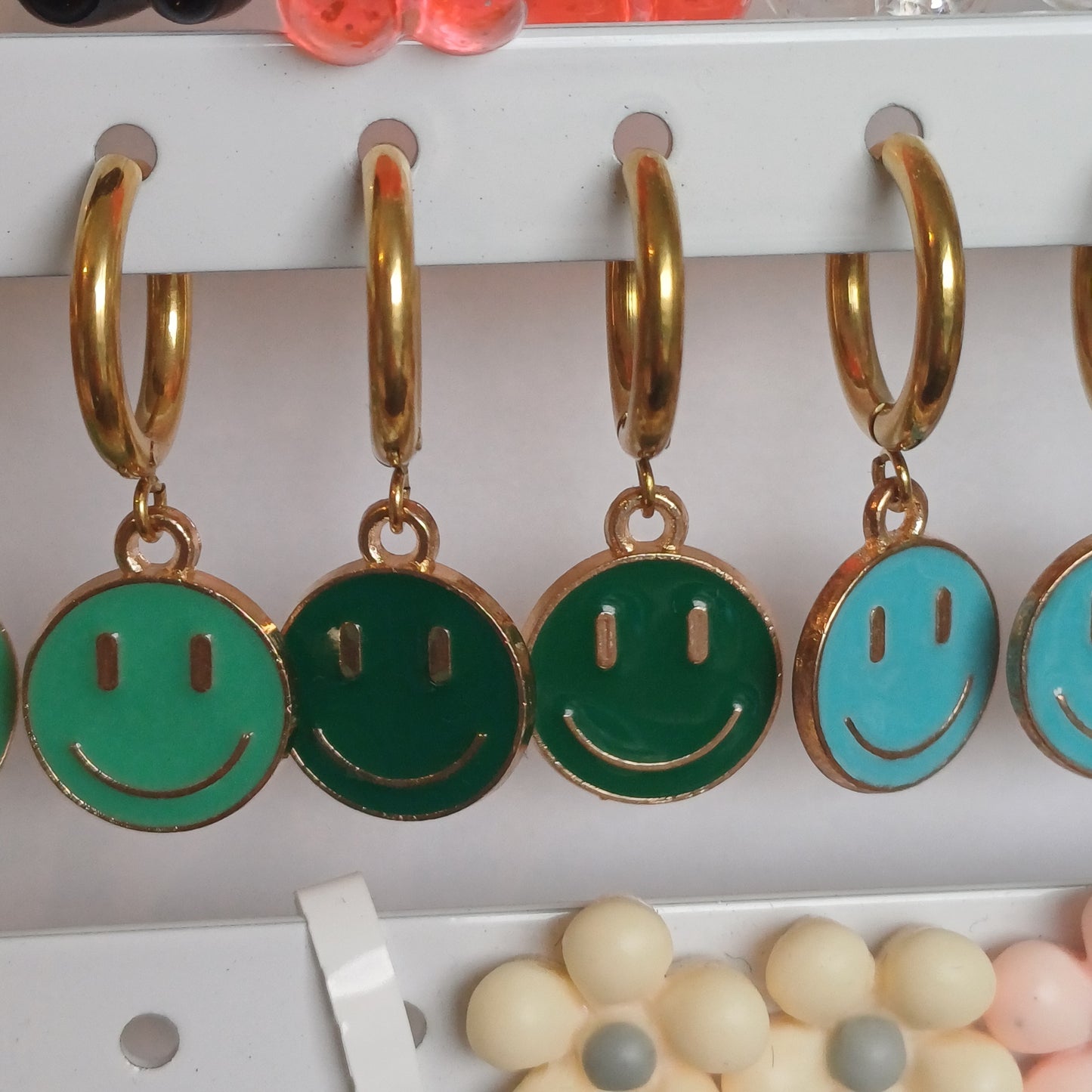 Smiley oorbellen