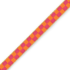 Pink/orange square ribbon ribbon