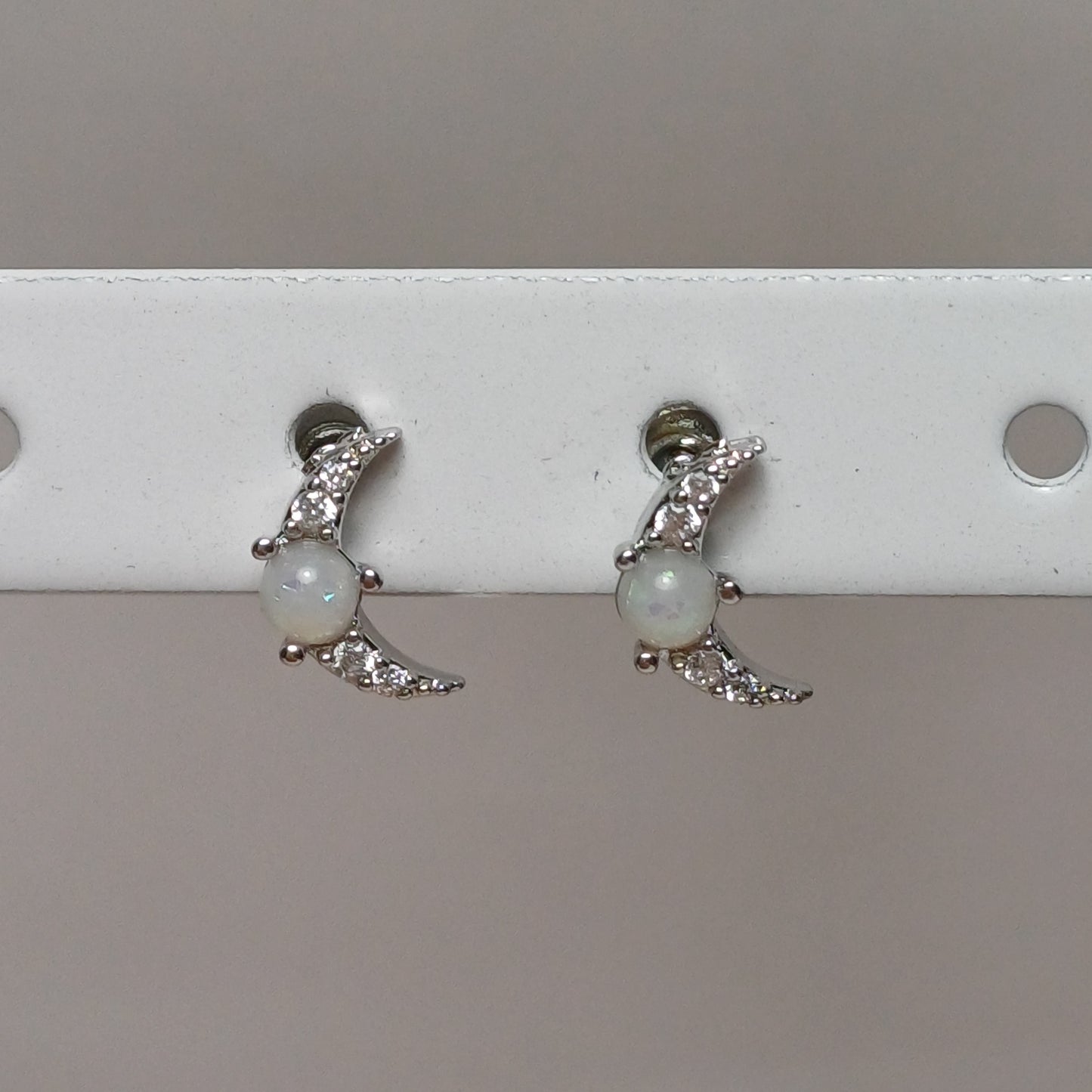 Cute moon earrings.