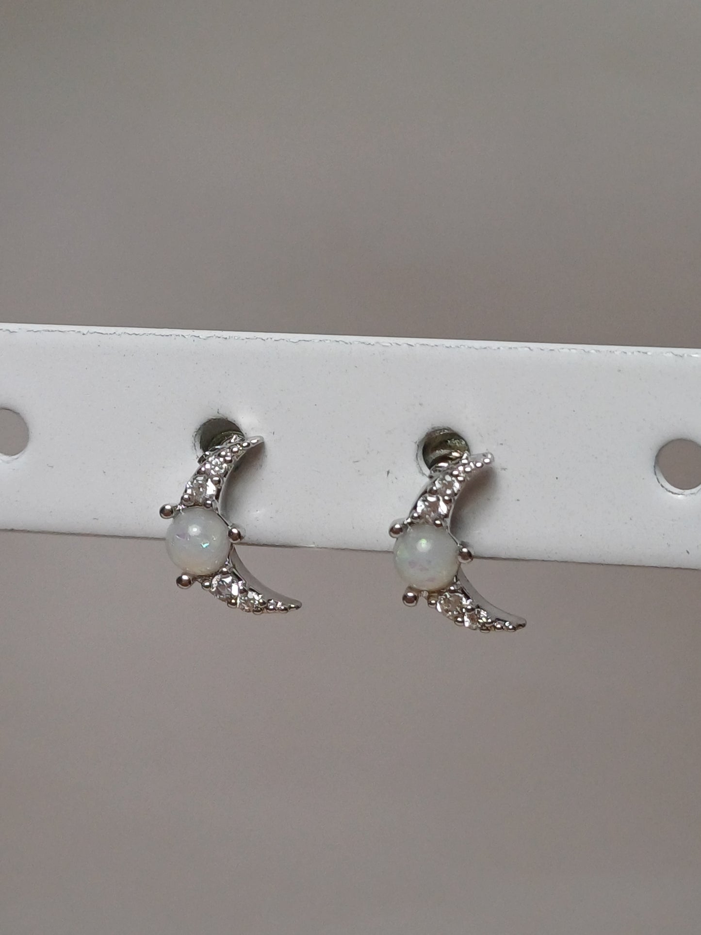 Cute moon earrings.