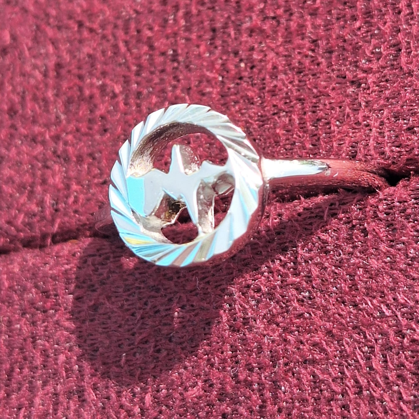 Heartbeat ring zilver