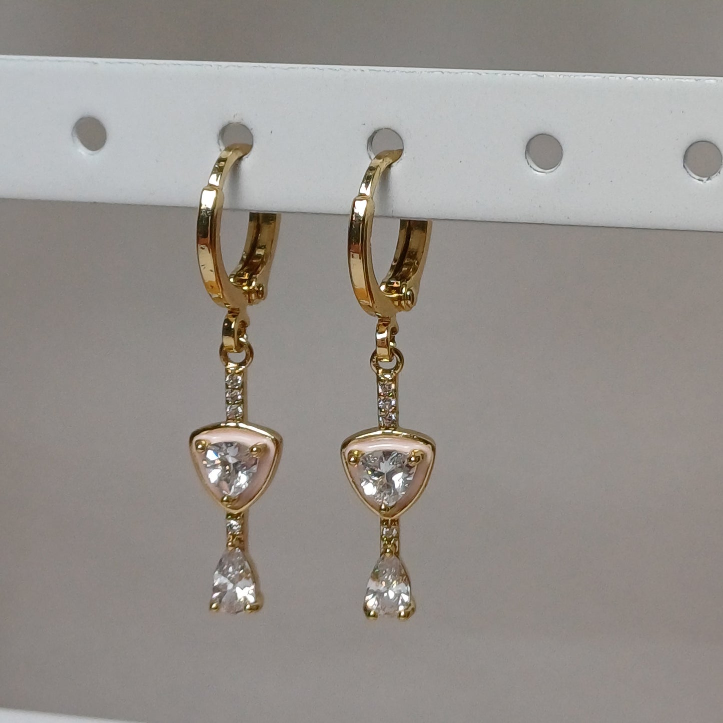 Lightrose waterfall earrings.