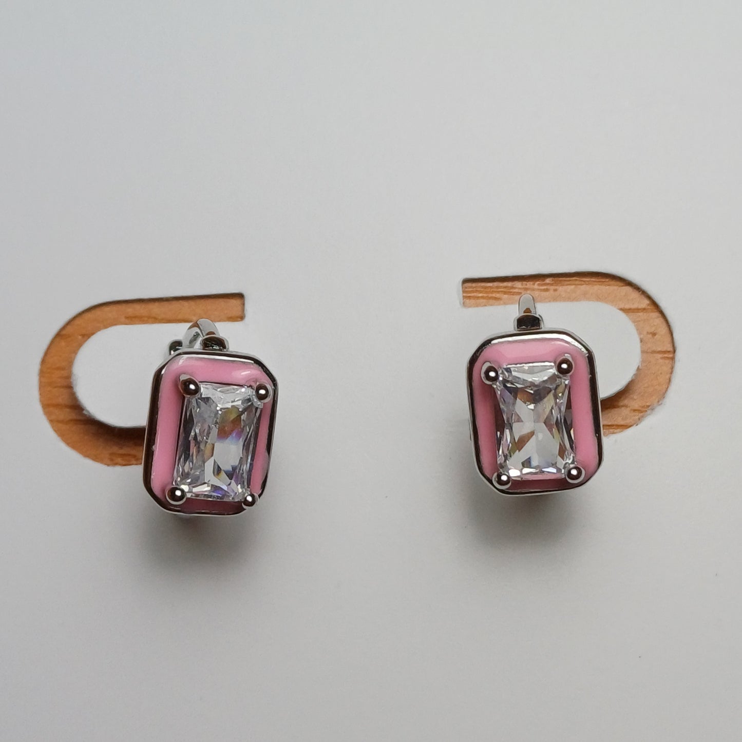 Rose diamond earrings