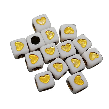 Gouden blok hartjes