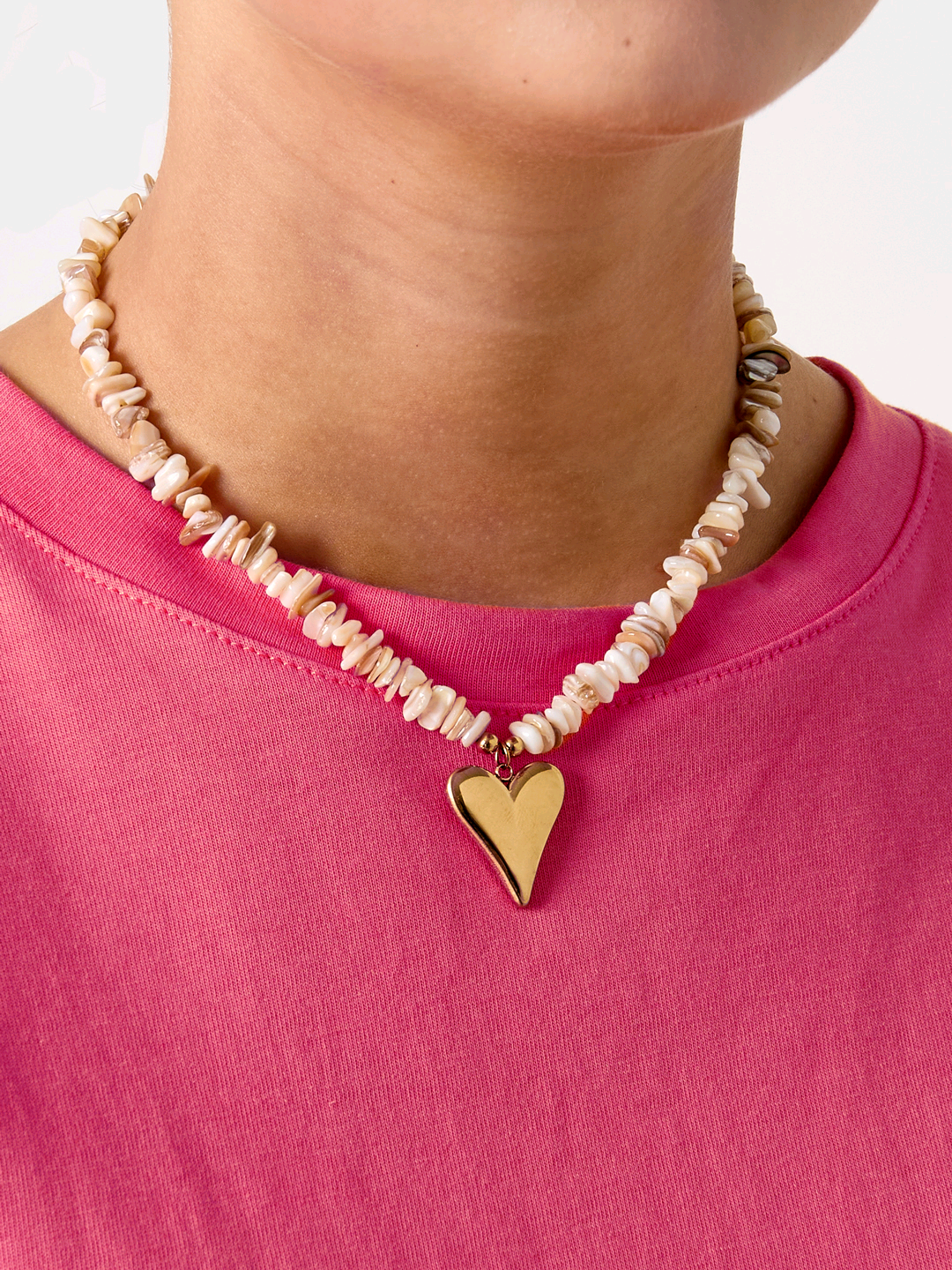 Sandy Heart Necklace