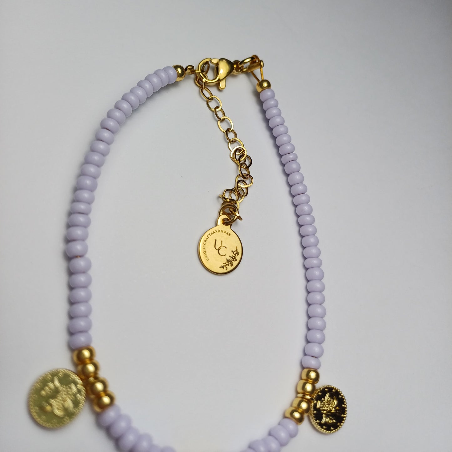 Lila coin armband