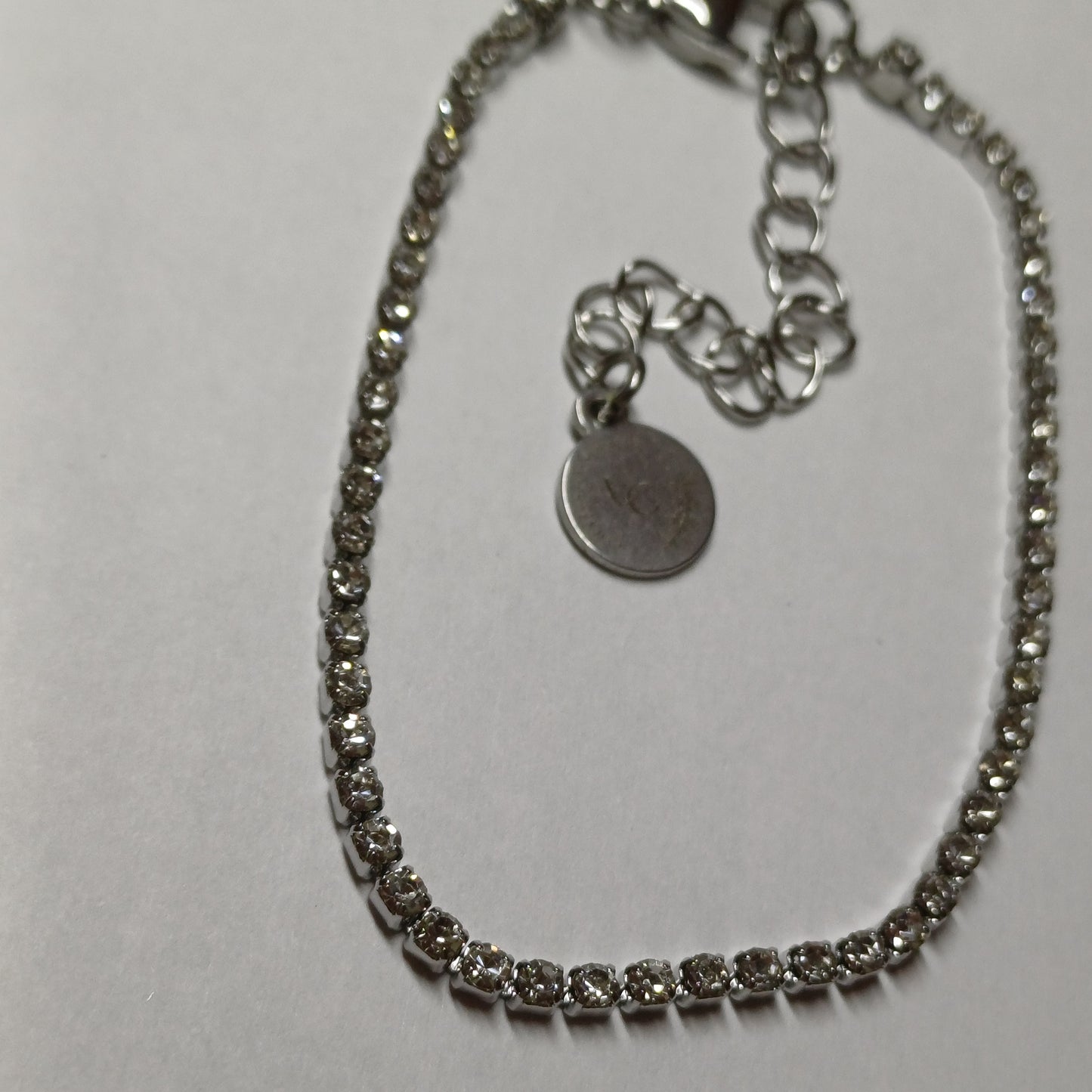 Stone bracelet silver