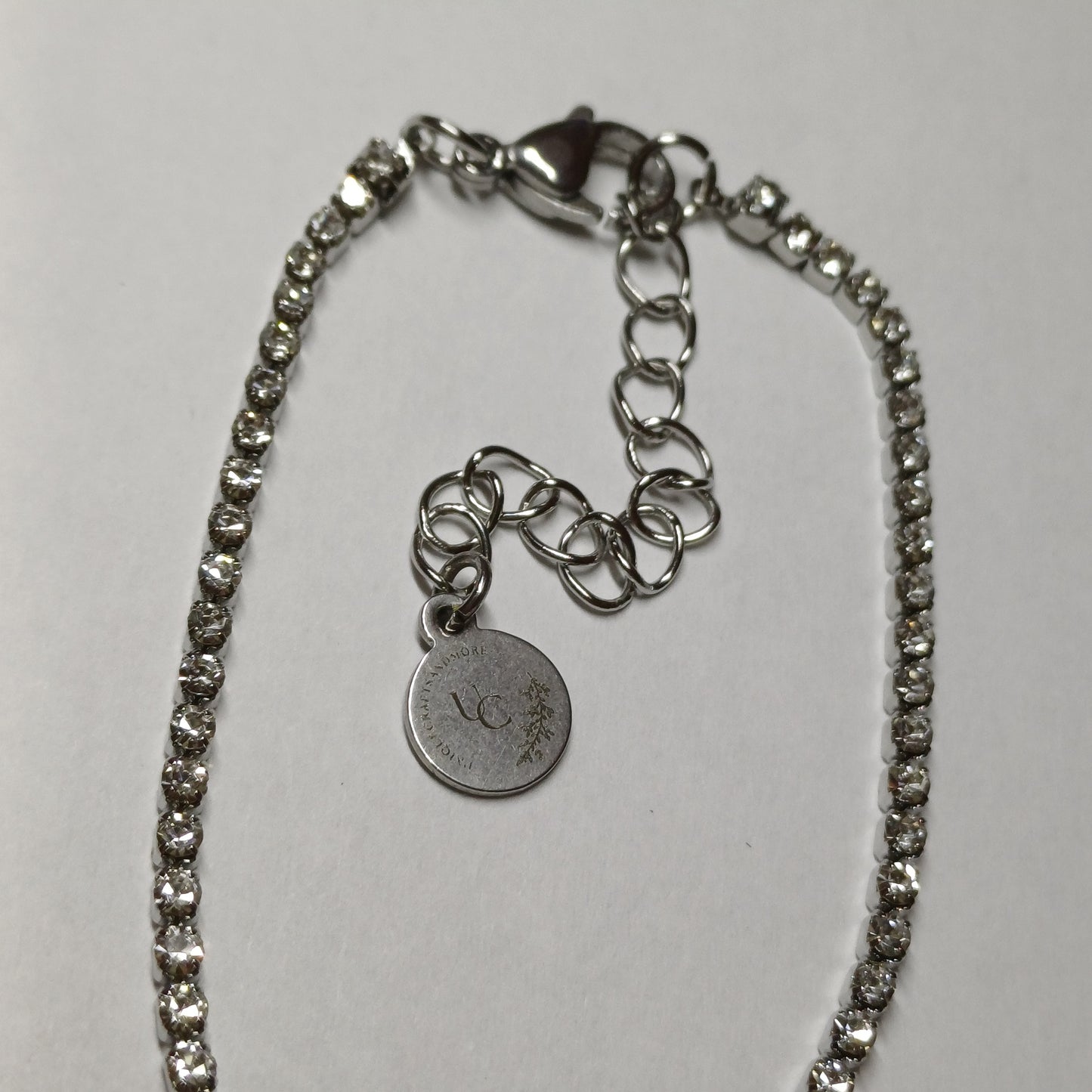 Stone bracelet silver