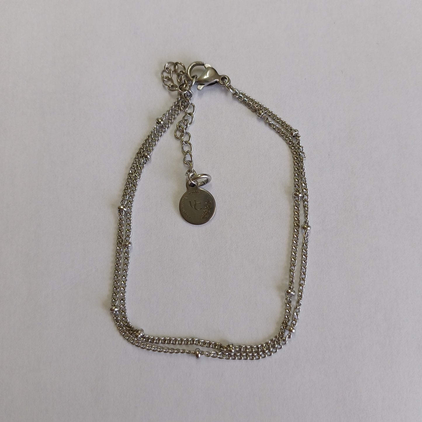 Dubbele armband met bolletjes