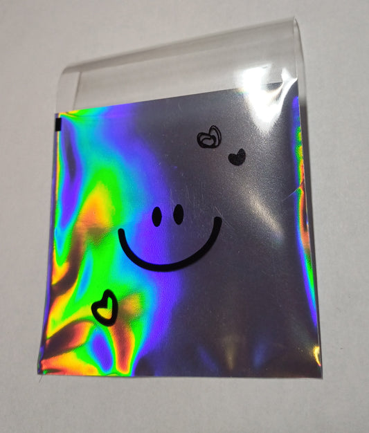 Inpak zakjes holografisch met smiley