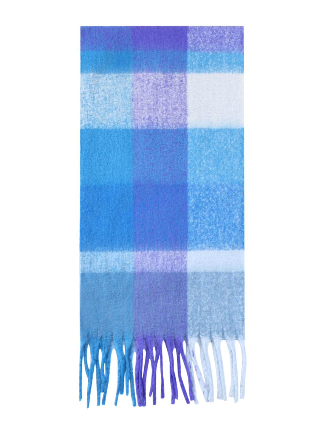 Ocean Blue Check Scarf