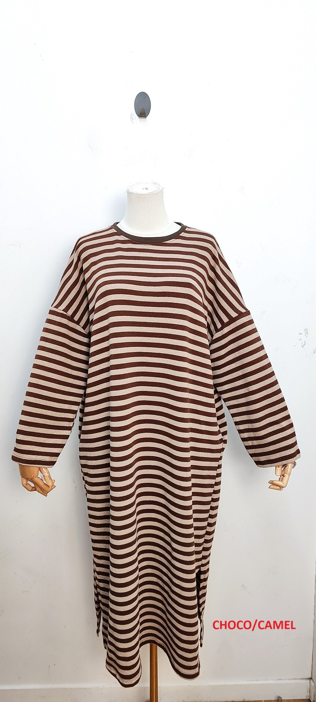 Gestreepte Pocket Jurk