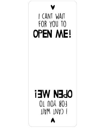 I can't wait for you to open me! Stickers