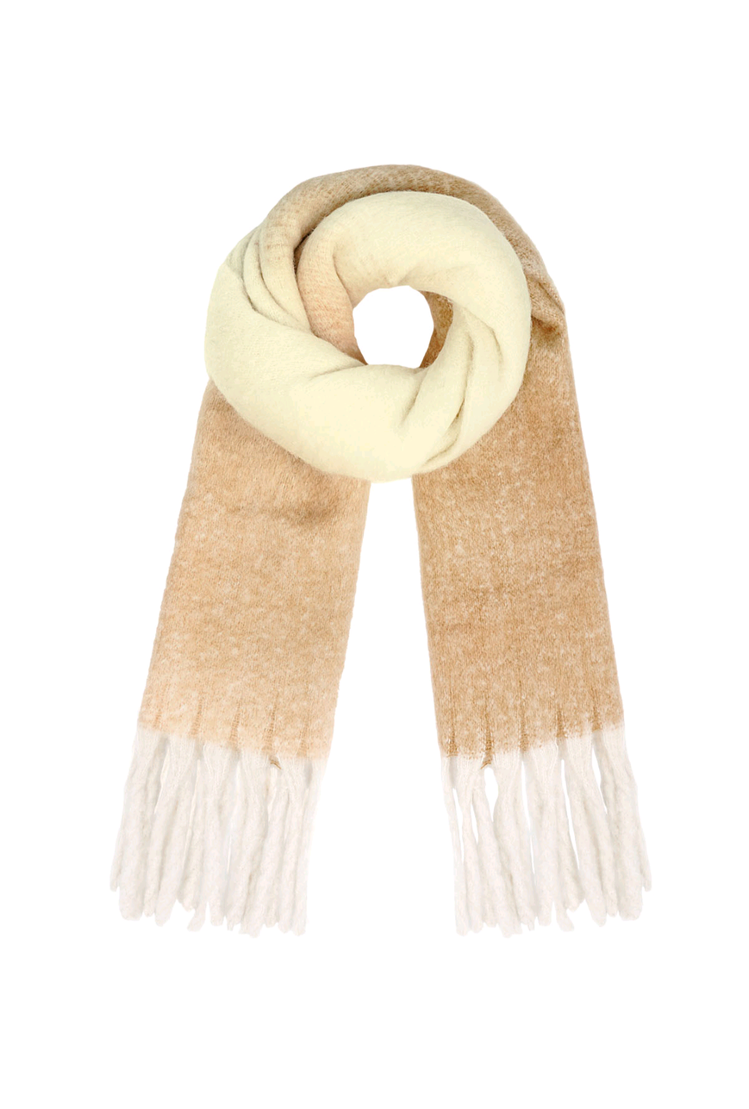 Winter scarf beige