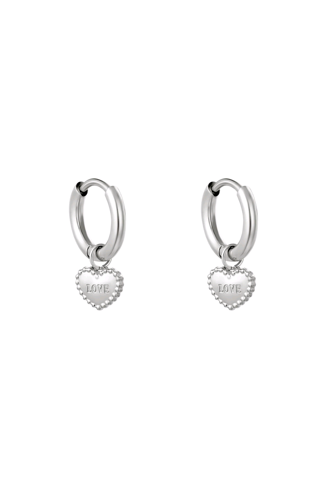 Loving heart earrings