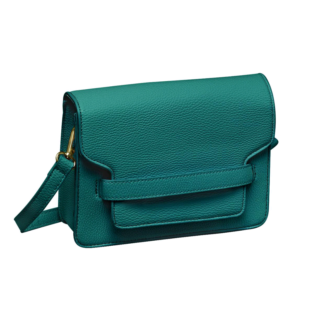 PU leren tas groen/blauw