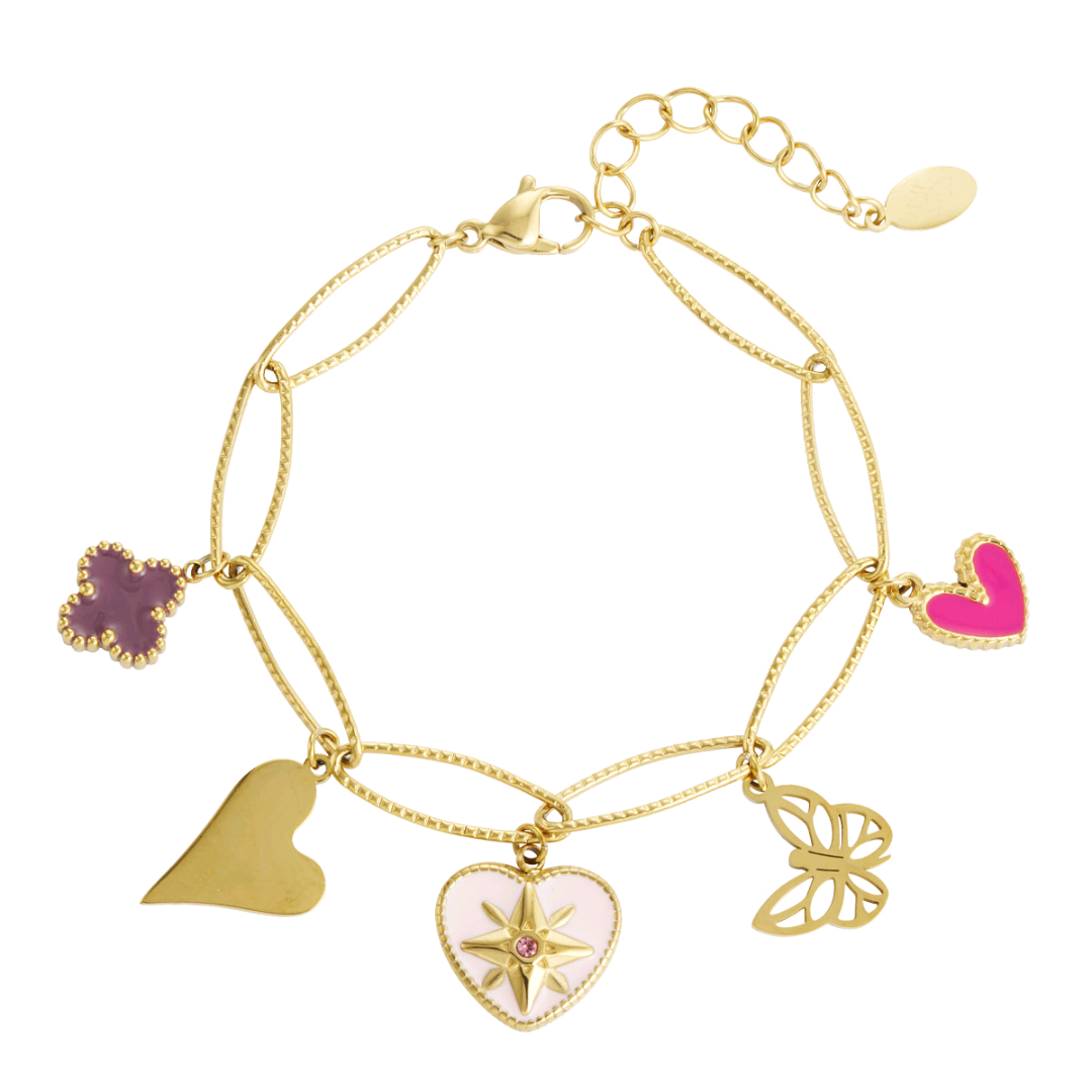 Bedelarmband lovely butterfly