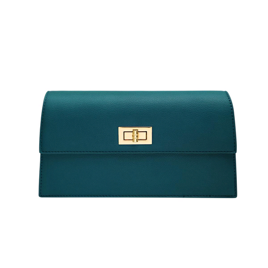 Basic handbag peacock green