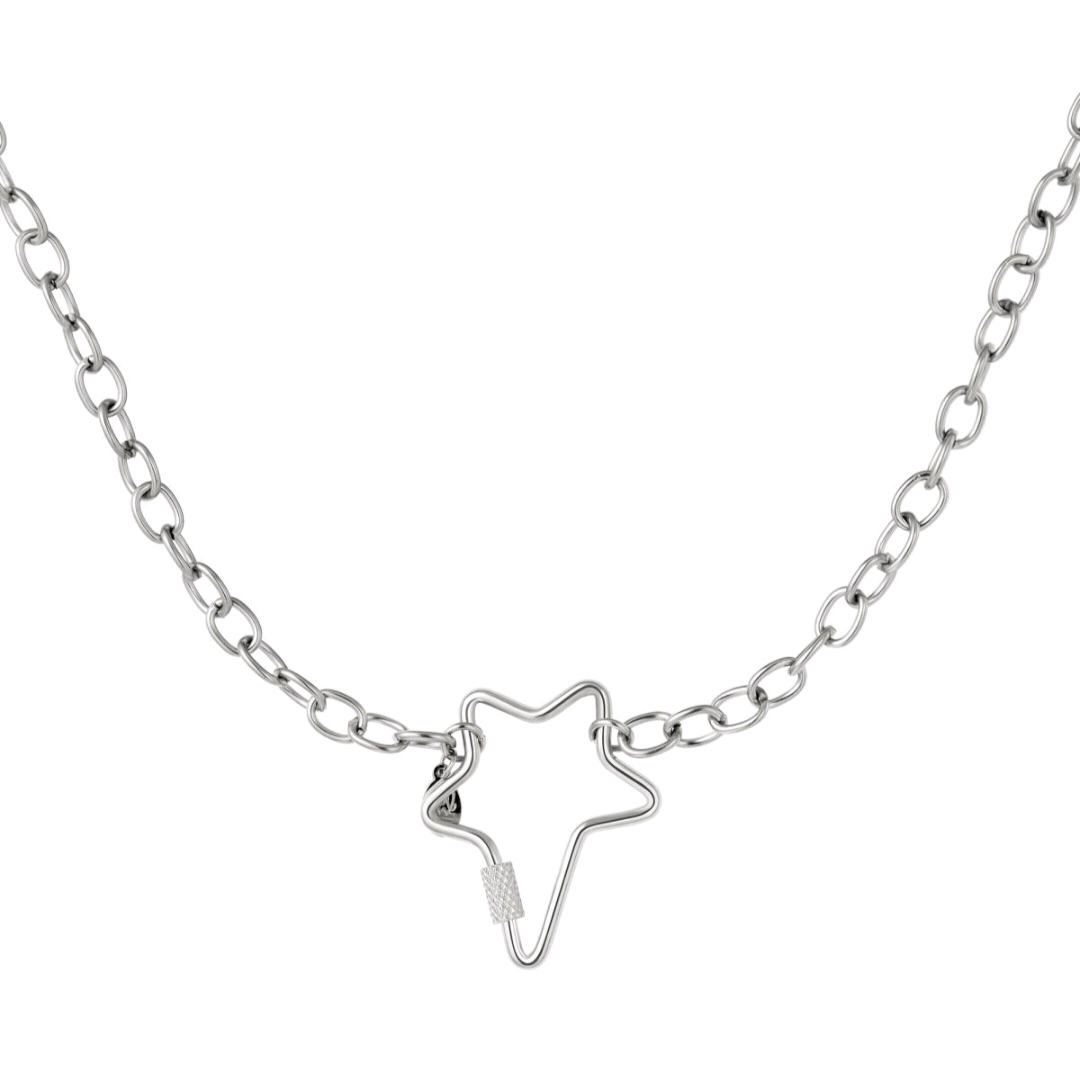 Star ketting zilver