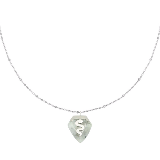 Snake gem ketting