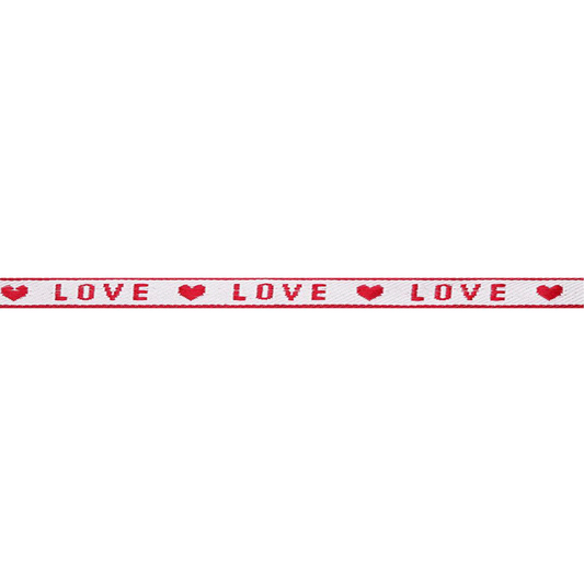 Love wit/rood lint rol