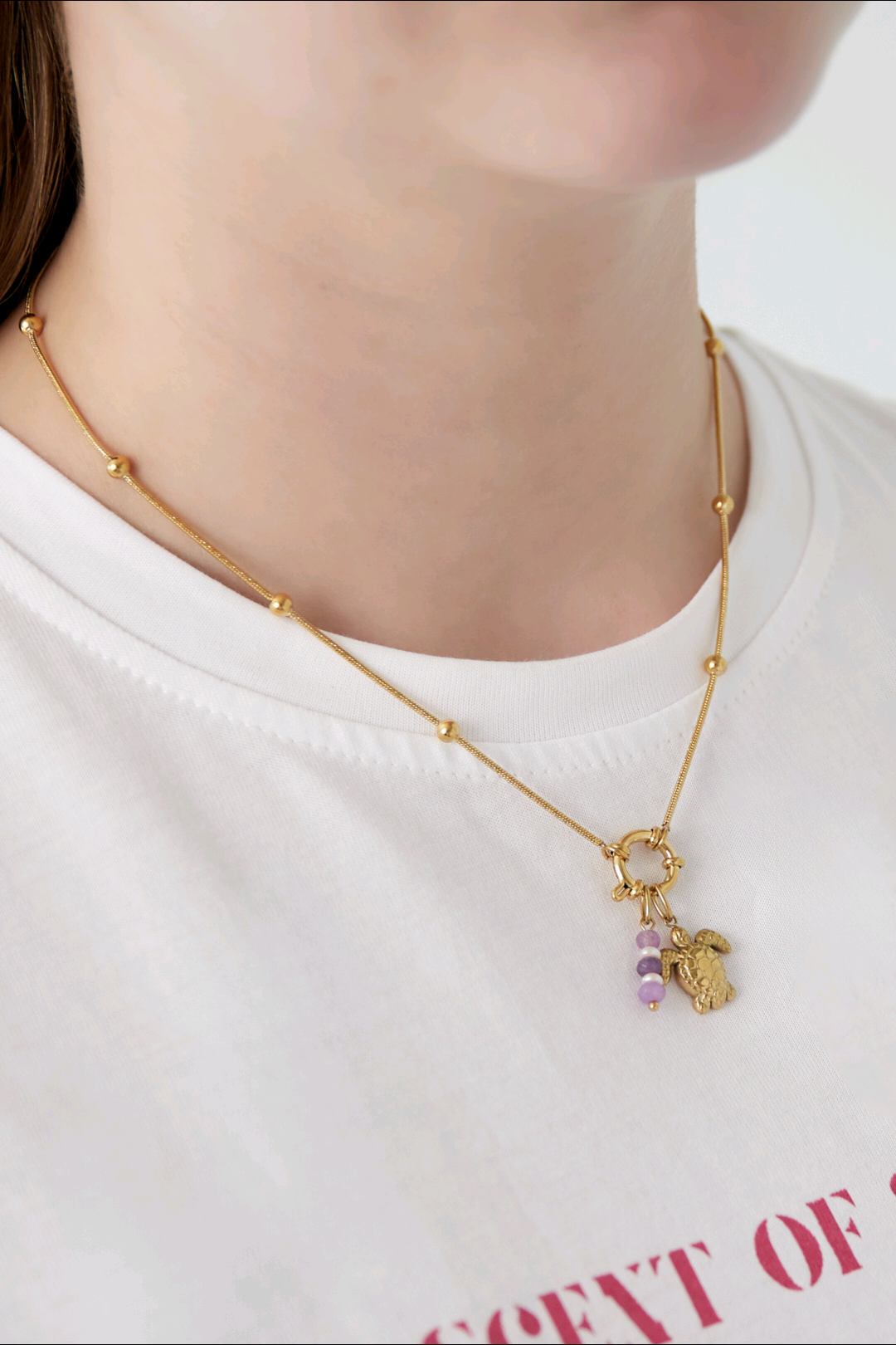 Diy schildpad ketting