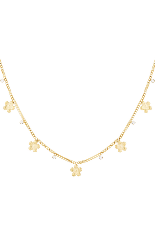 Gleaming flower ketting