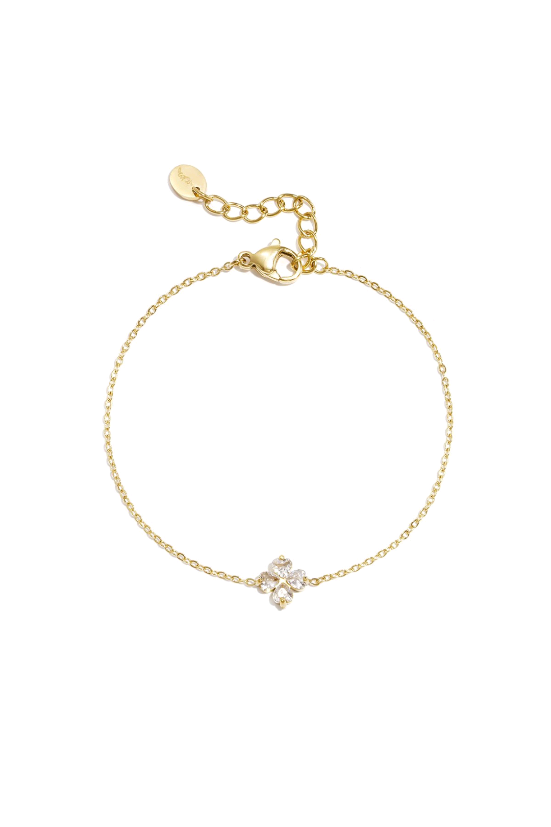 Sparkle clover bracelet