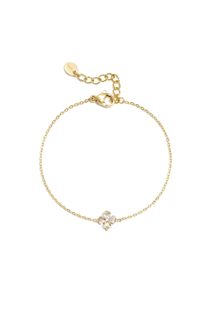 Sparkle clover bracelet