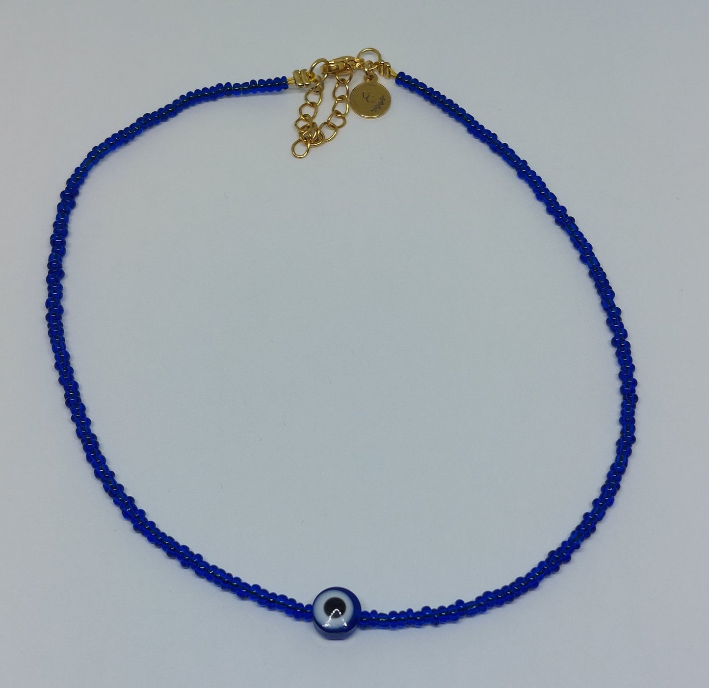 Evil eye ketting blauw