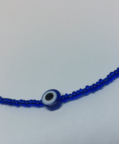 Evil eye ketting blauw