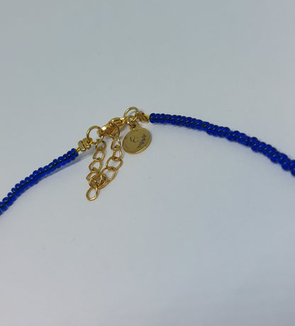 Evil eye necklace blue