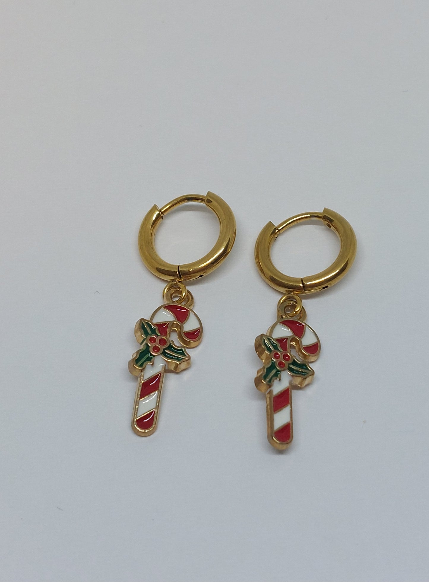 Candy cane earrings