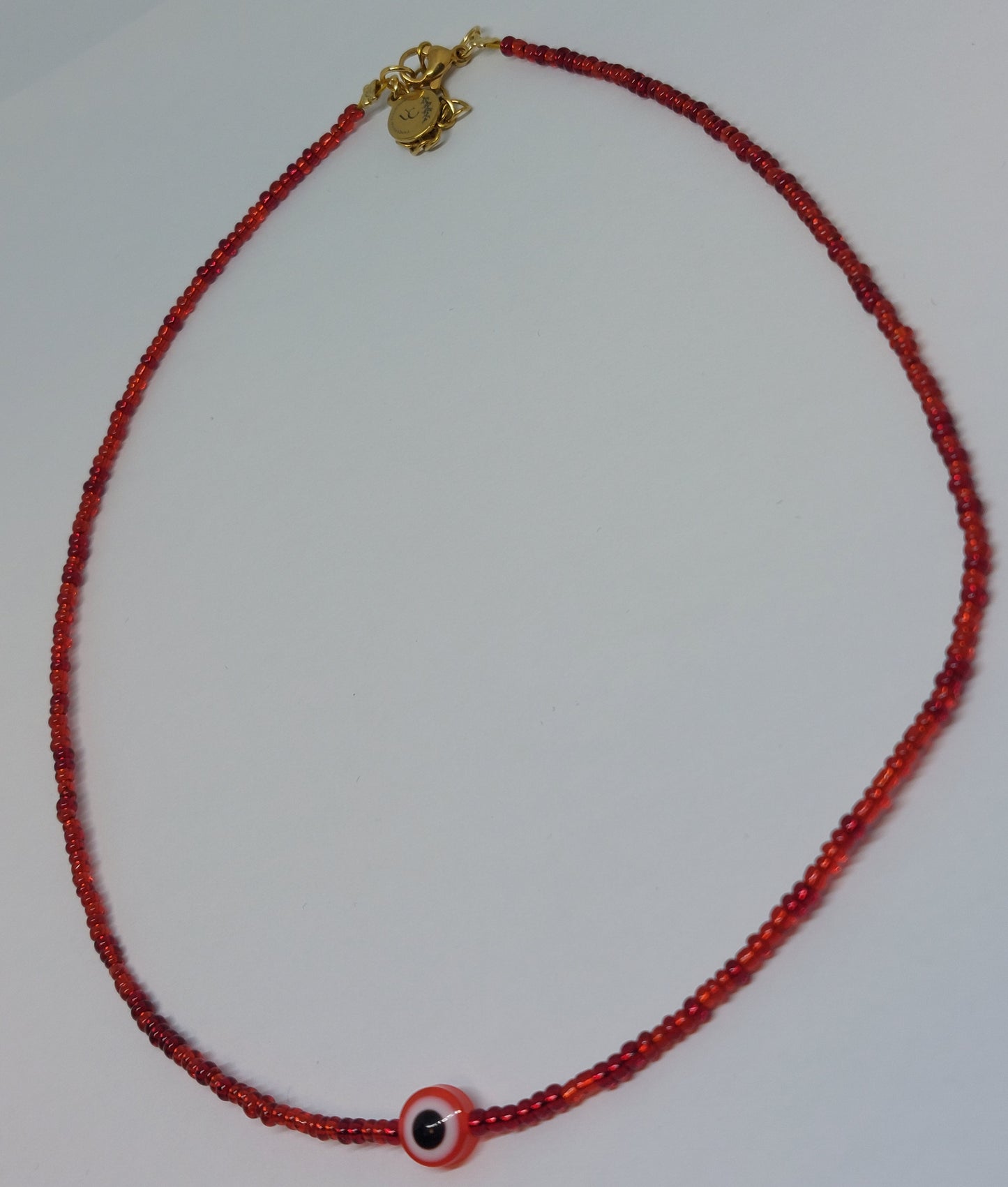 Evil eye necklace red