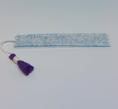 Blue Glitter bookmark