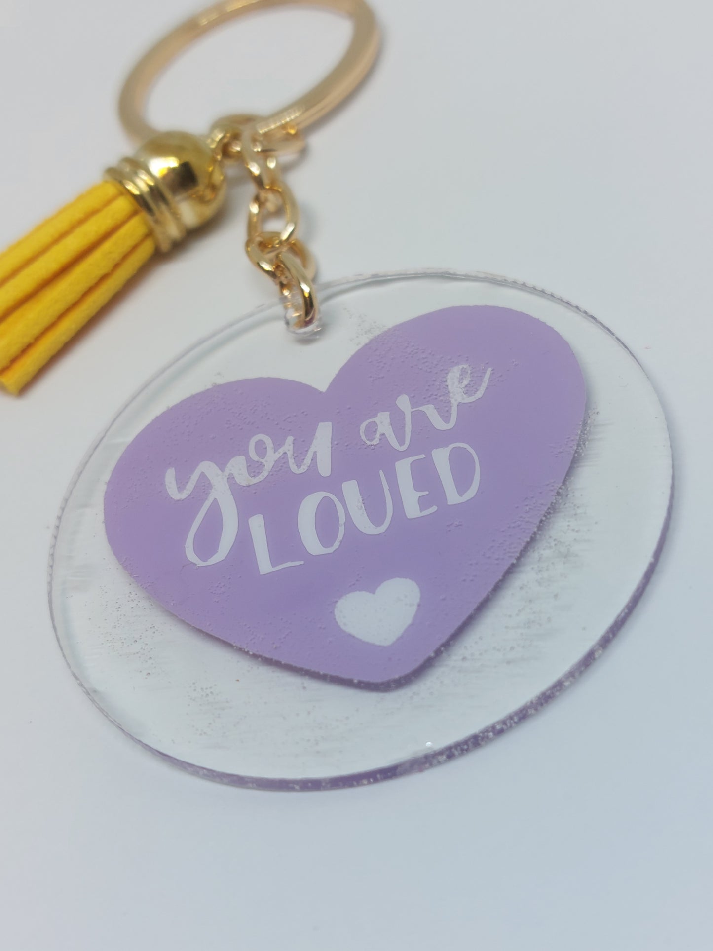 You are loved keychain