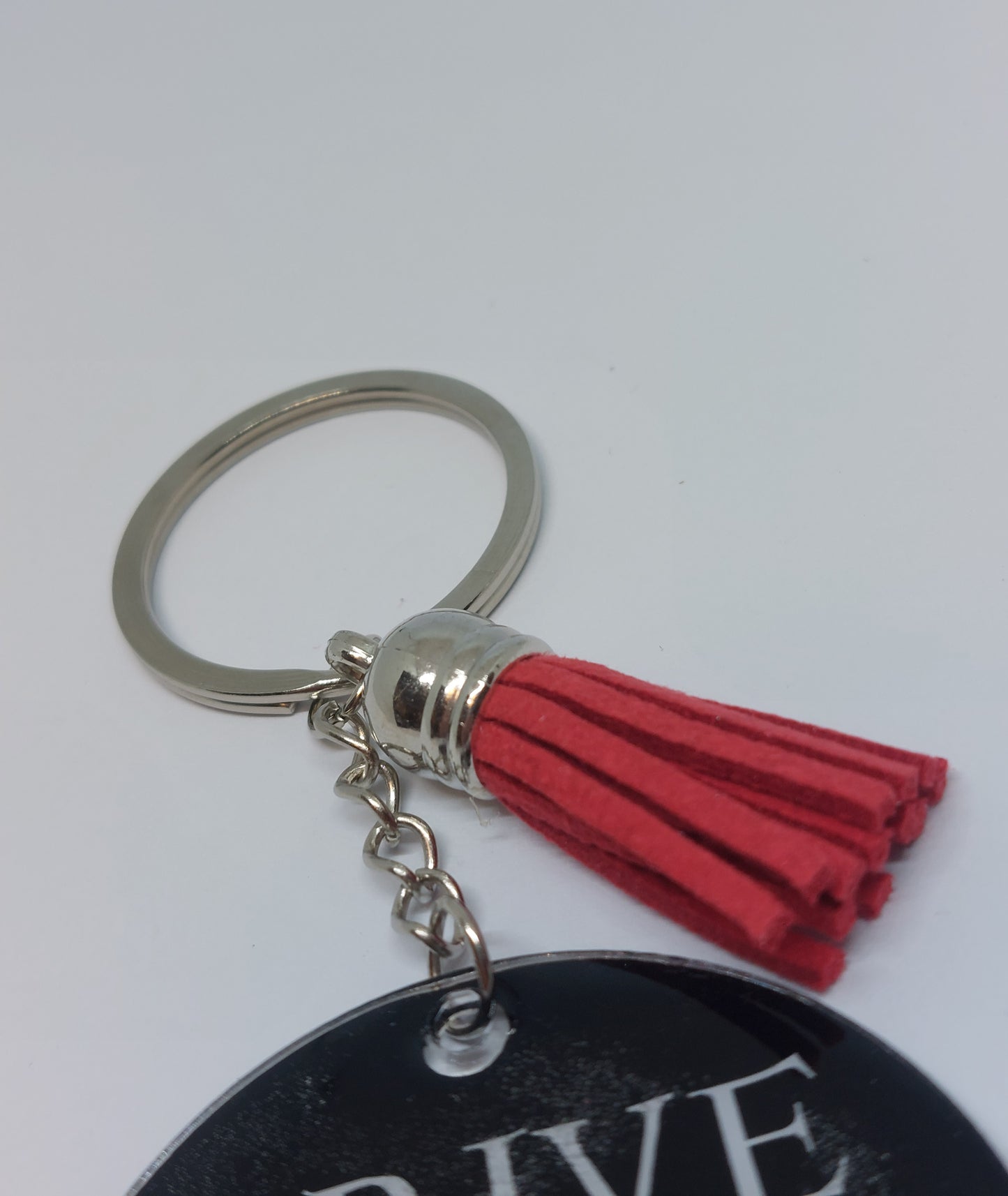 Drive home safe keychain