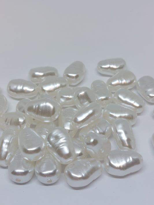 Large white beads