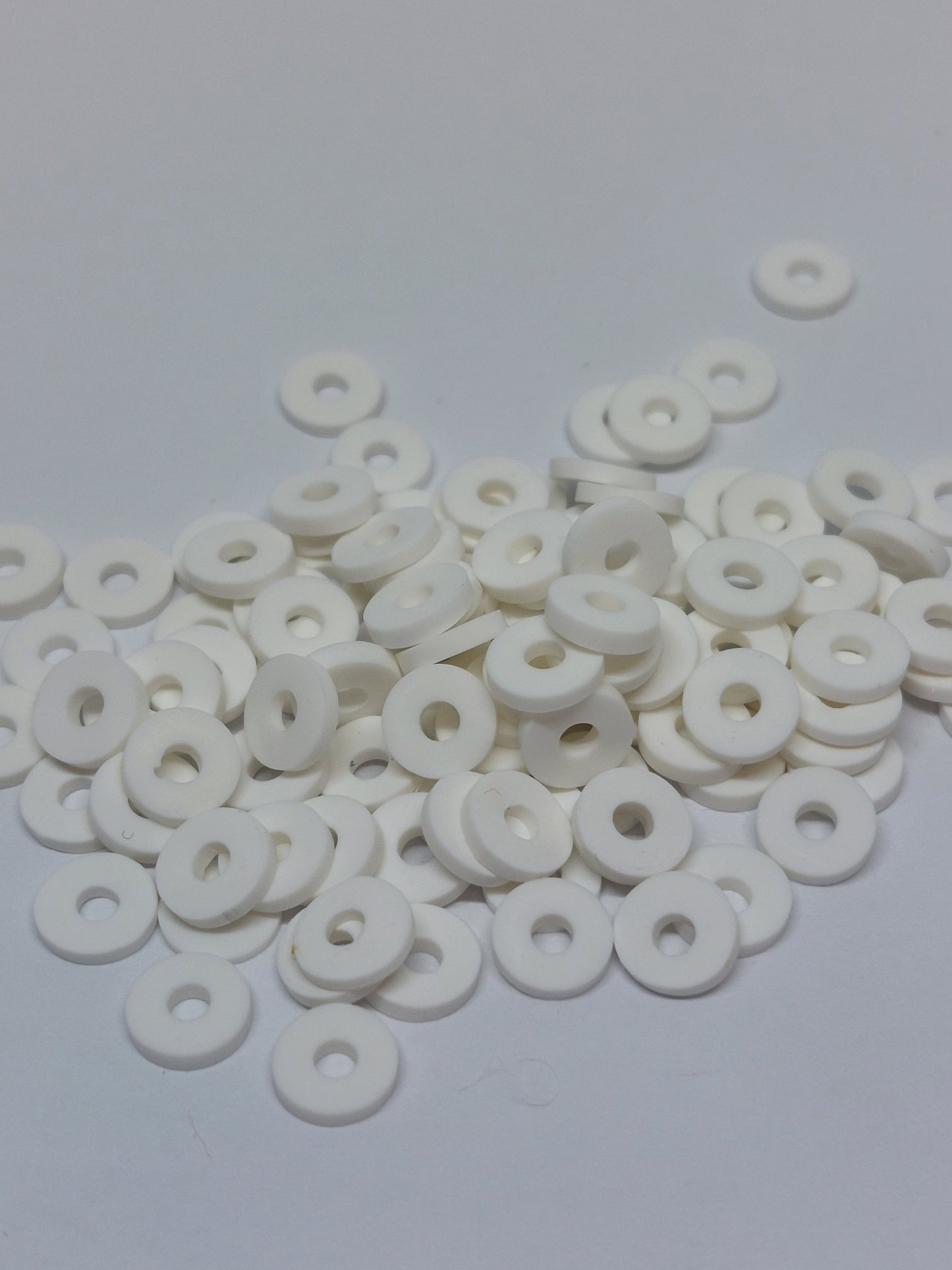 White katsuki beads