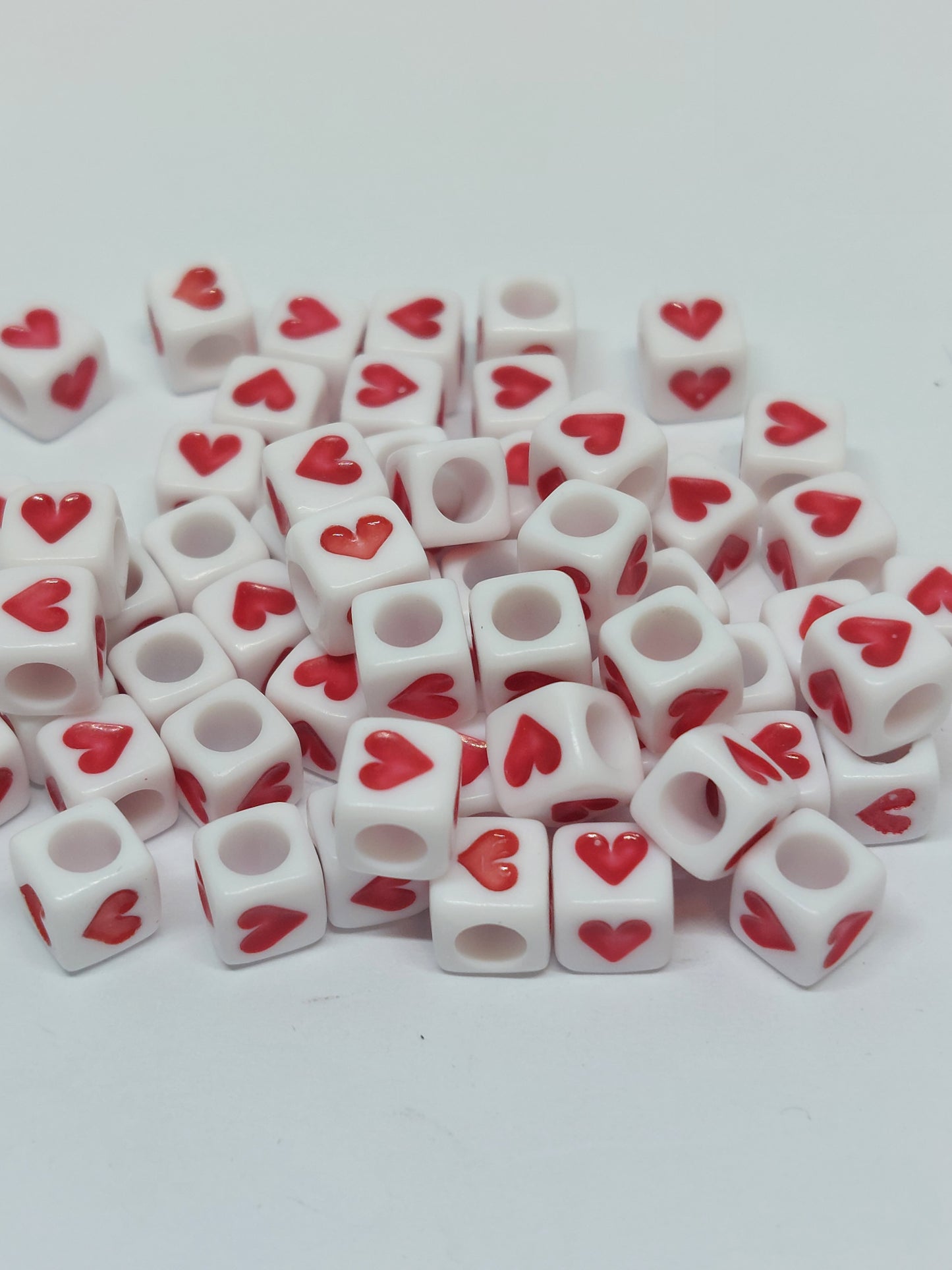 Red block hearts